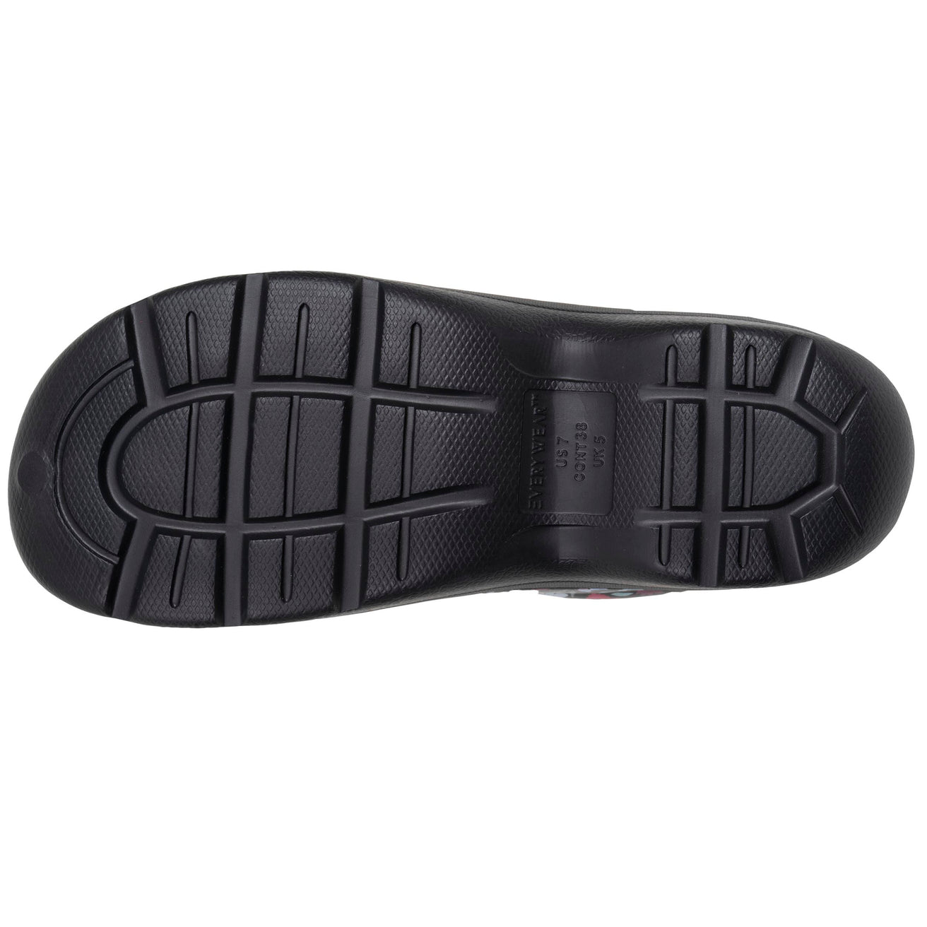 Sabots de jardin Femme imprimé Noir fleuri