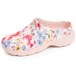 Sabots de jardin Femme imprimé Rose fleuri