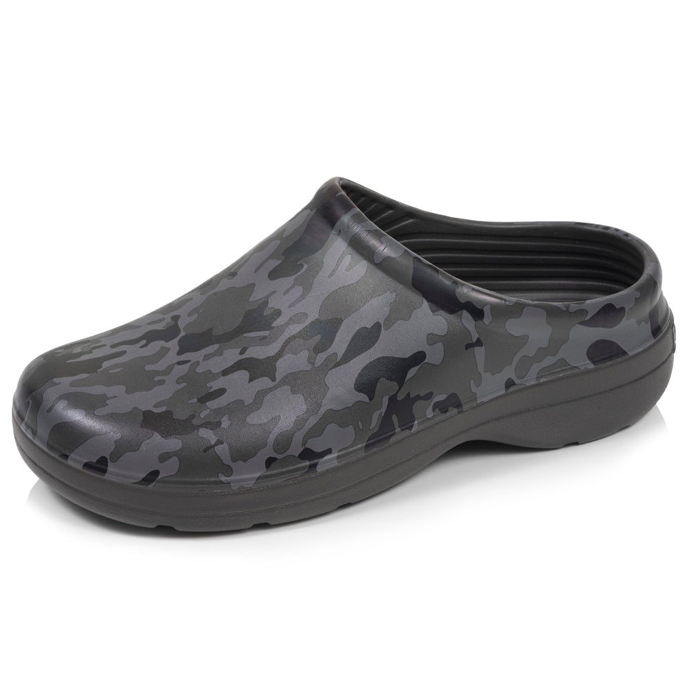 Zuecos de jardín Hombre estampado camuflaje Gris - Isotoner