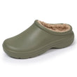 Sabots de jardin Femme fourrés Kaki