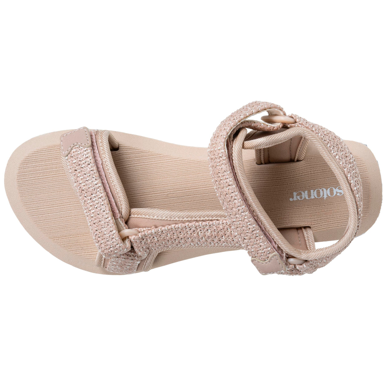Sandalias Mujer deportivas de tacón Beige