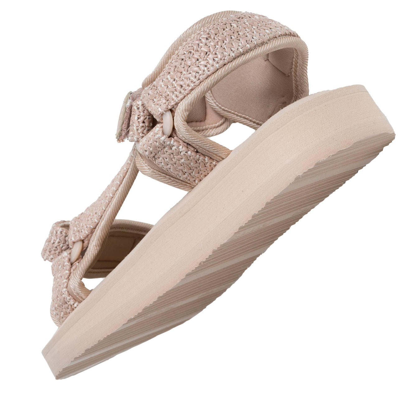 Sandalias Mujer deportivas de tacón Beige