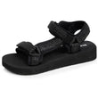 Sandalias Mujer deportivas de tacón Negro