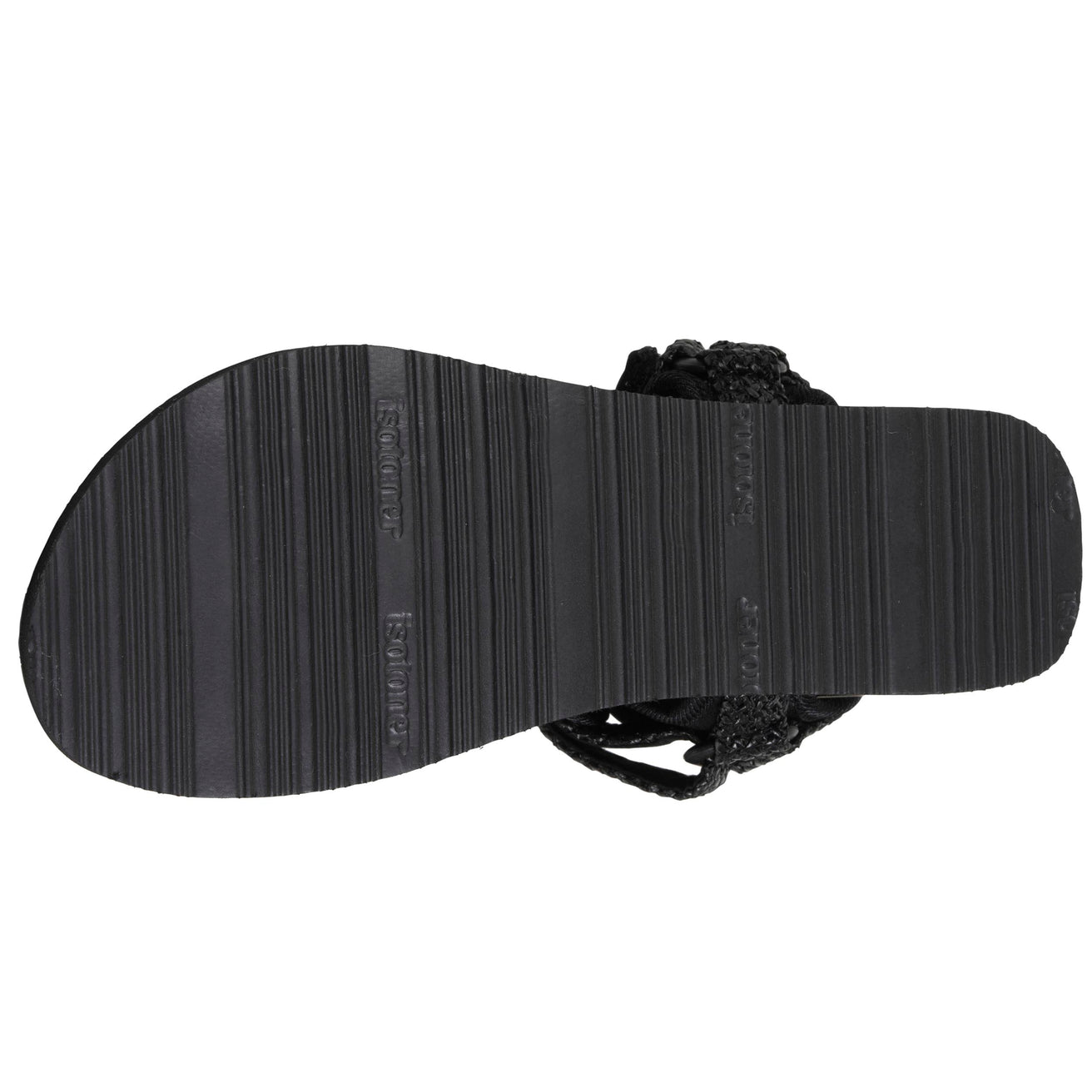 Sandalias Mujer deportivas de tacón Negro