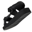 Sandalias Mujer deportivas de tacón Negro