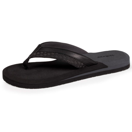 Tongs Homme Noir - Isotoner