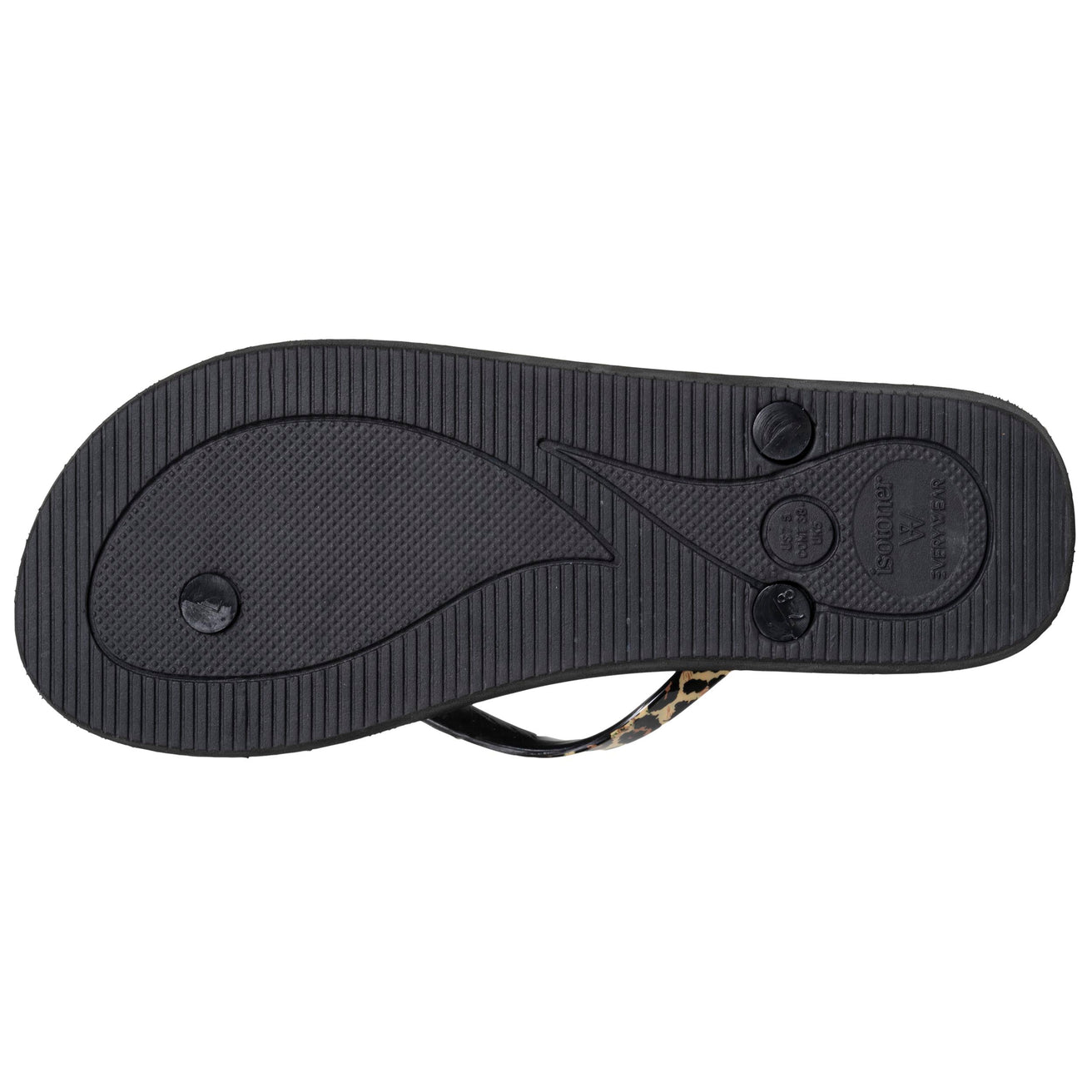 Tongs Femme EVERYWEAR™ Tige Léopard/noir