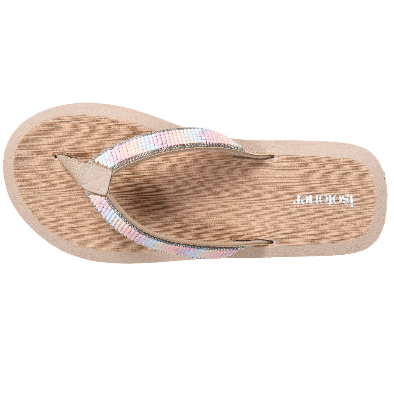 Chanclas Mujer YOGA sofisticada Beige perlas