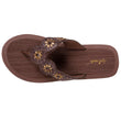 Chanclas Mujer YOGA sofisticada Marrón/beige
