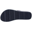 Chanclas Mujer perlas con tacón Azul marino/purpurina
