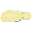 Tongs Femme tige paillettes Jaune