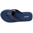 Chanclas Mujer yoga confort Marino purpurina