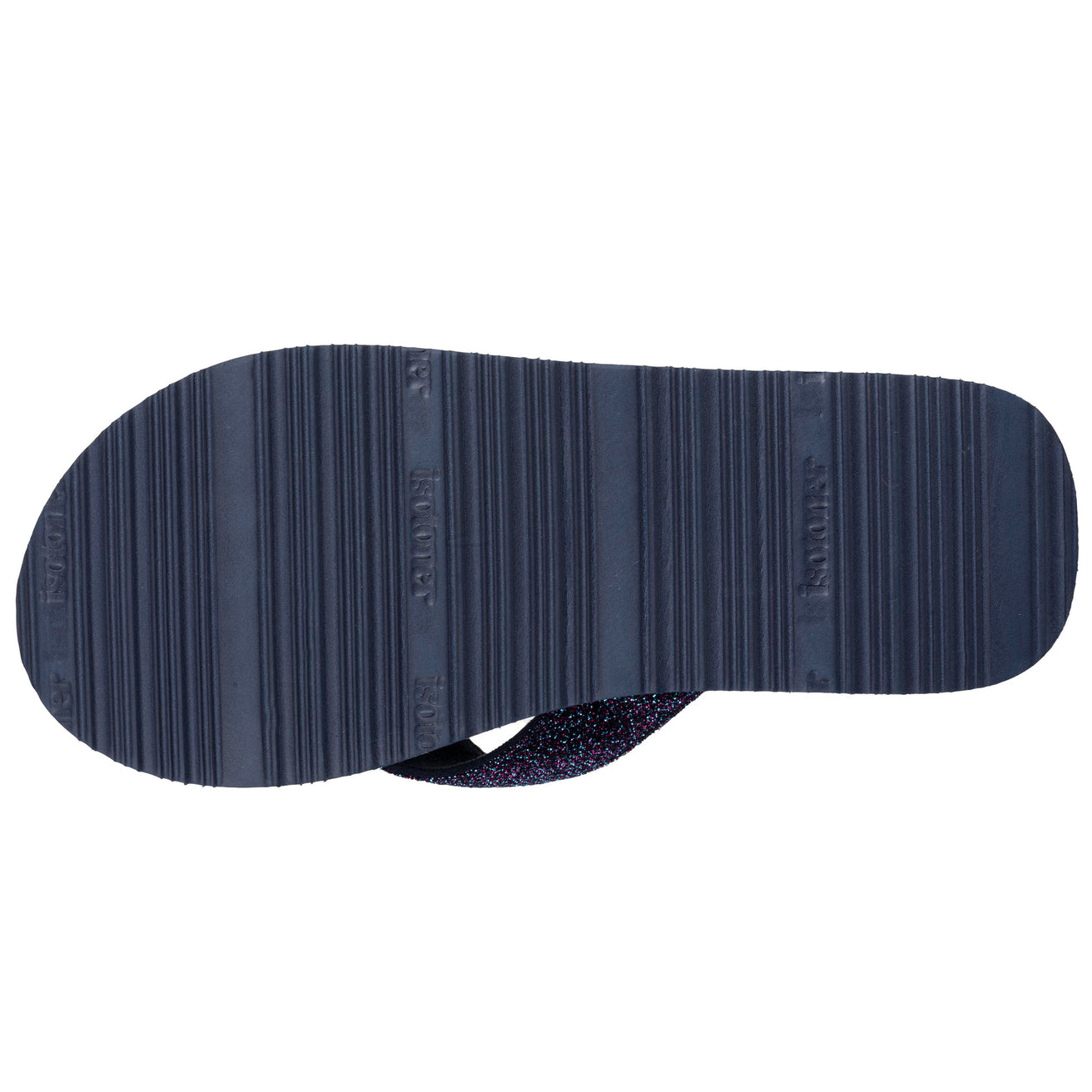 Chanclas Mujer yoga confort Marino purpurina