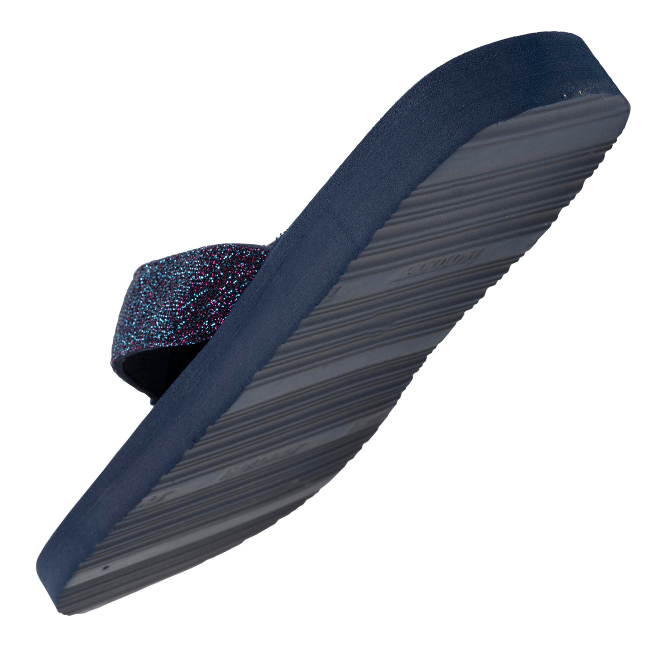 Chanclas Mujer yoga confort Marino purpurina
