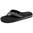 Chanclas Mujer yoga jungla Leopardo/Negro