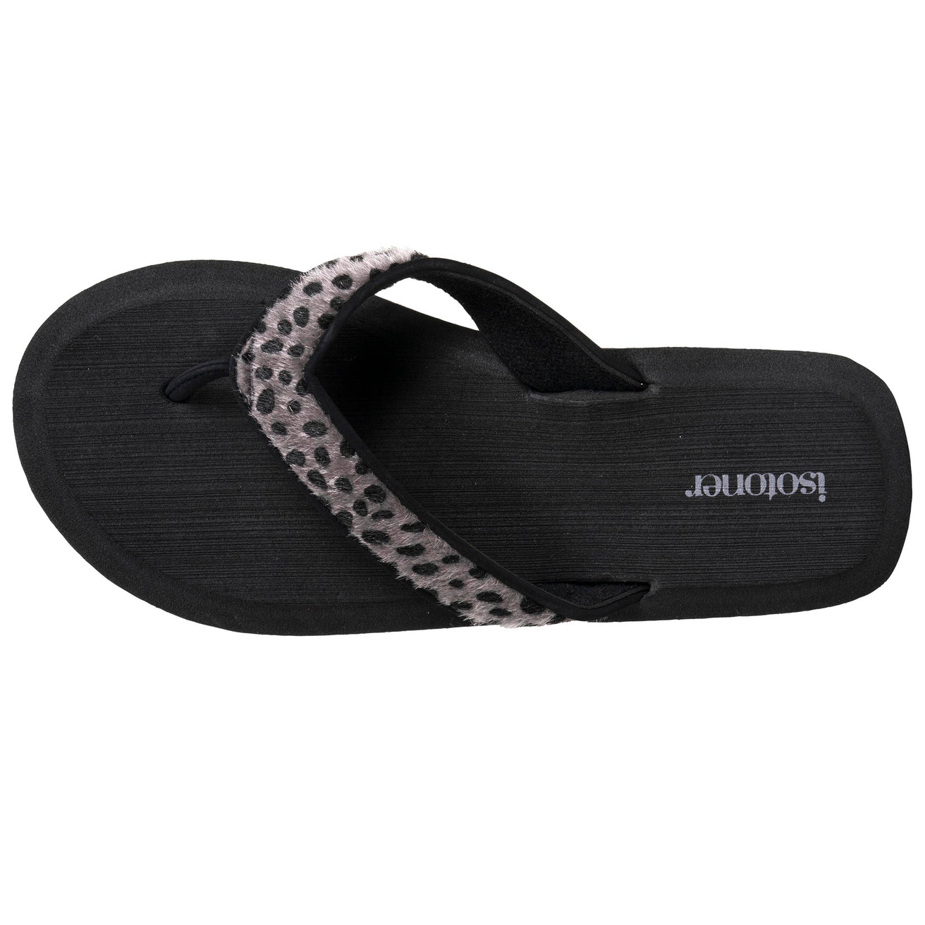 Chanclas Mujer yoga jungla Leopardo/Negro