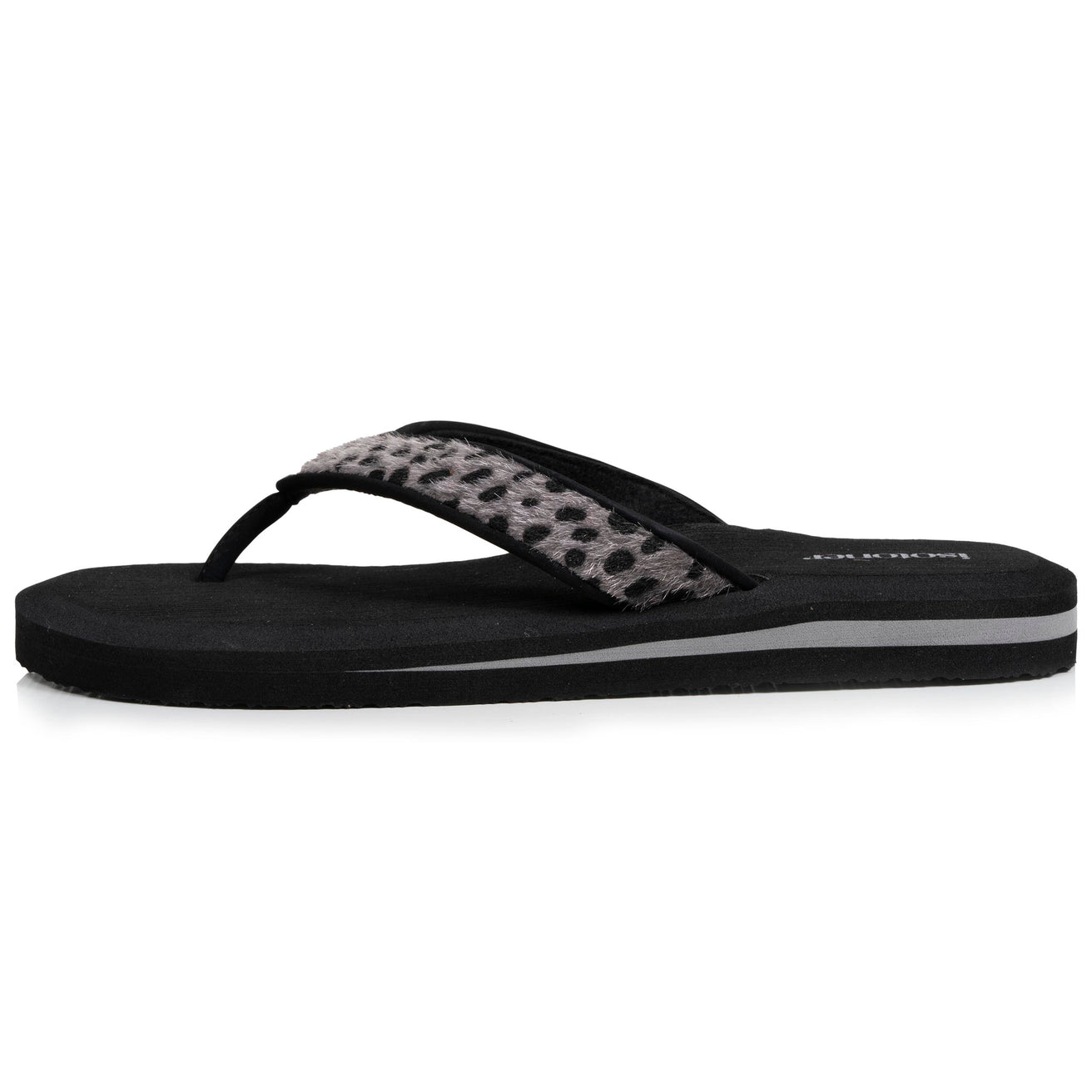 Chanclas Mujer yoga jungla Leopardo/Negro
