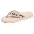 Tongs Femme yoga jungle Léopard beige