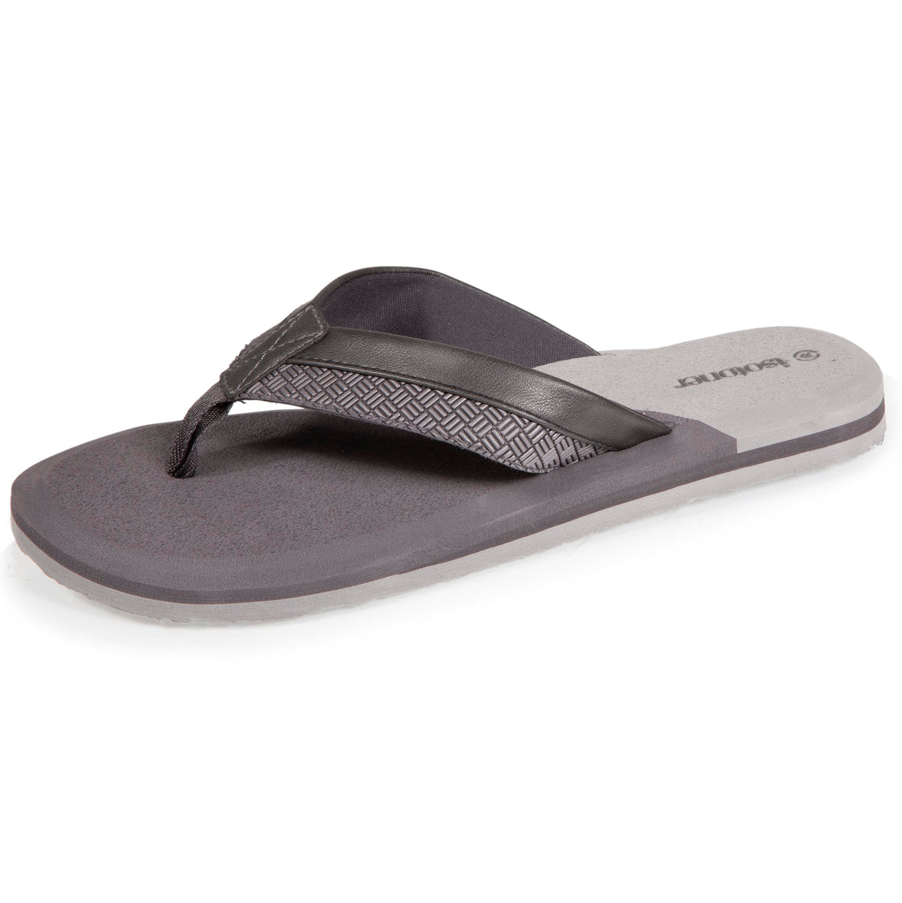 Tongs Homme tressées bicolores Grises