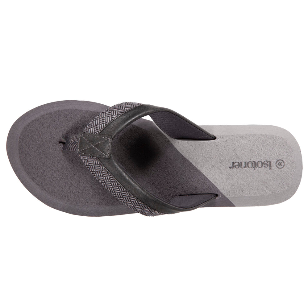 Chanclas Hombre trenzadas bicolores Grises - Isotoner