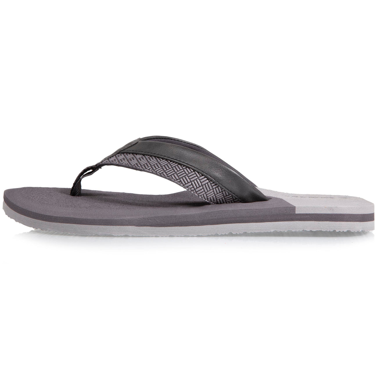 Tongs Homme tressées bicolores Grises
