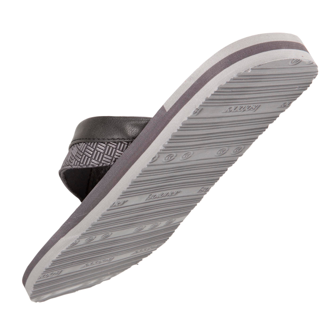 Tongs Homme tressées bicolores Grises