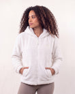 Chaqueta piel de imitación Mujer Beige