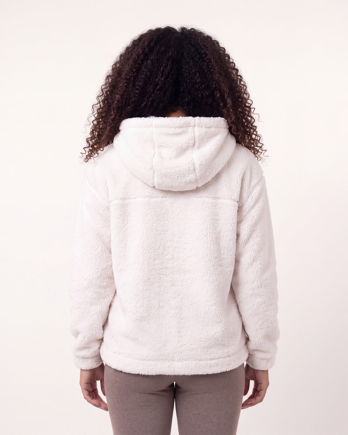 Chaqueta piel de imitación Mujer Beige