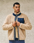 Veste sherpa Homme manches longues Beige
