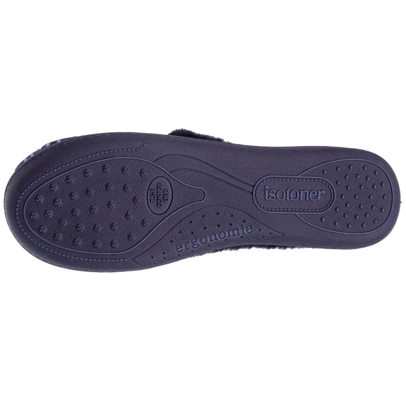 Zapatillas de casa Cerradas Mujer Lunares marino