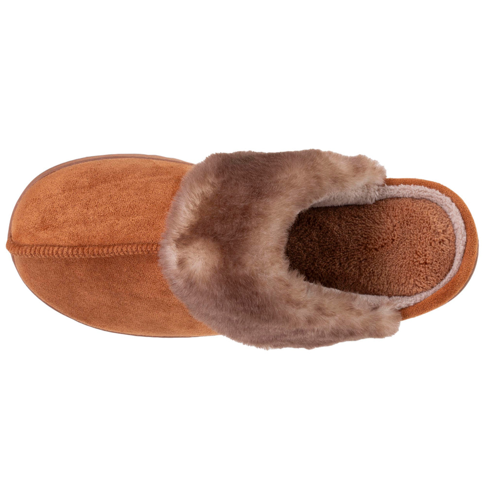 Zapatillas de casa Chinelas Mujer Camel Imitación piel - Isotoner