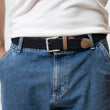 Ceinture Homme tissu tressé Marine