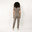 T-shirt à manches courtes Femme Taupe chiné