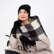 Gants longs Femme maille Ultra-doux noir