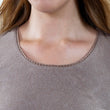 Débardeur Femme Taupe chiné