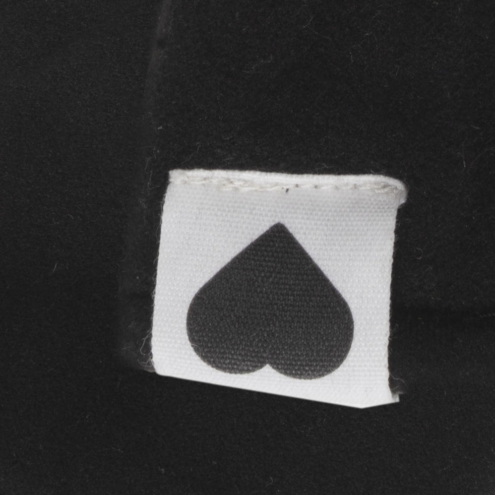 Gants Enfant 10/12 ans Polaire Noire Cœur - Isotoner
