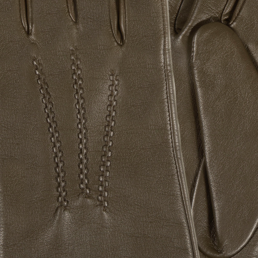 Gants Femme cuir chaud Olive - Isotoner