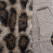 Mitaines Femme Imitation Fourrure Léopard/Beige