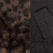 Mitones Mujer Piel de imitación Leopardo/Marrón