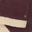 Mitaines Femme cuir velours fourré Bordeaux