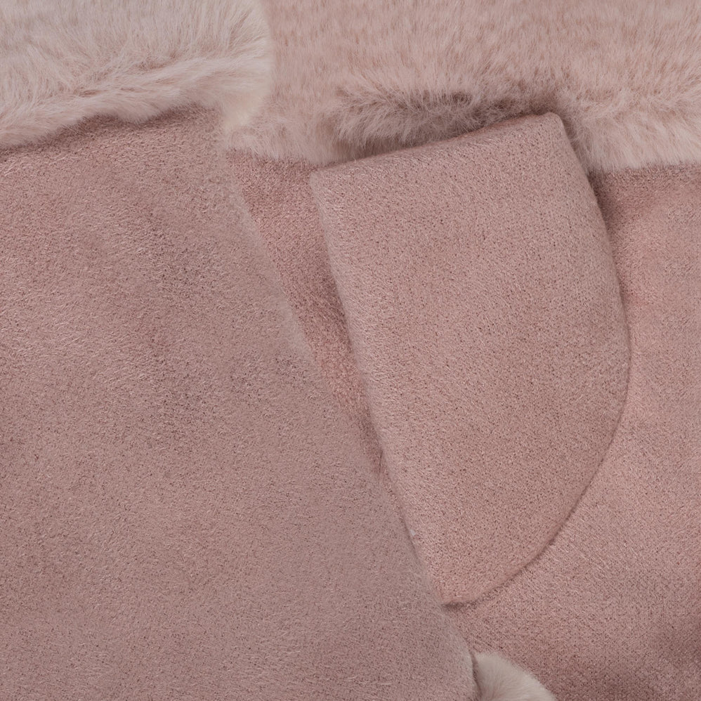 Mitaines Fille 6/8 ans imitation fourrure Rose - Isotoner