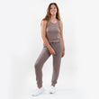Pantalon jogger Femme Taupe chiné