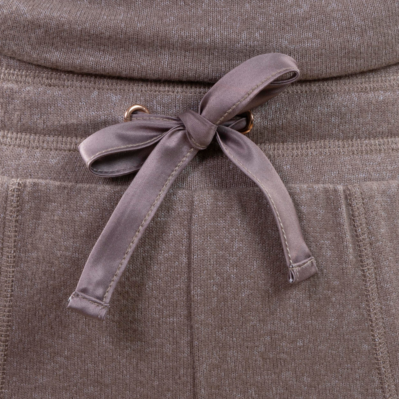 Pantalon large Femme Taupe chiné
