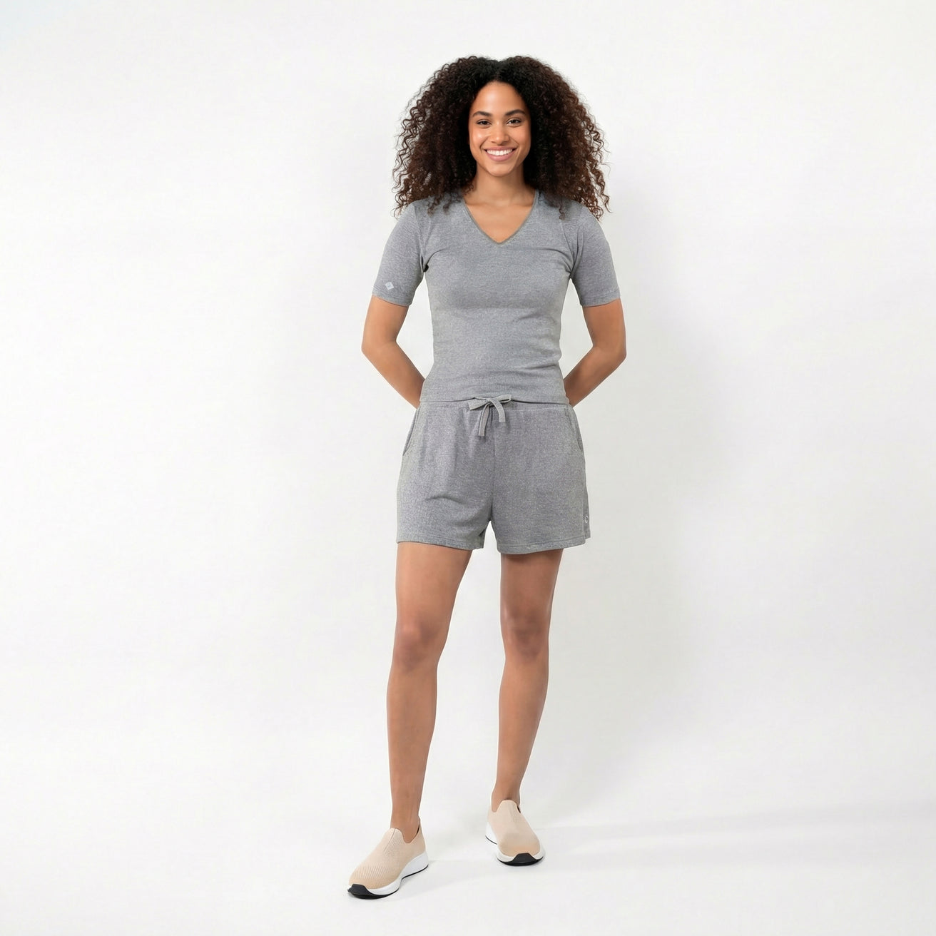 Short Femme Gris