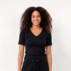Camiseta Mangas cortas Mujer Negro
