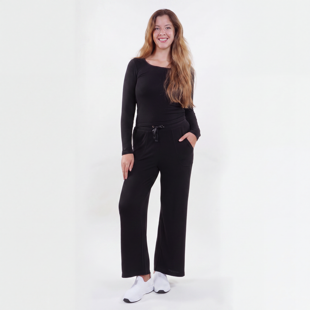 Pantalón largo Mujer Negro
