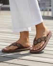 Chanclas Mujer YOGA sofisticada Marrón/beige