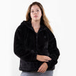 Veste imitation fourrure Femme Noir