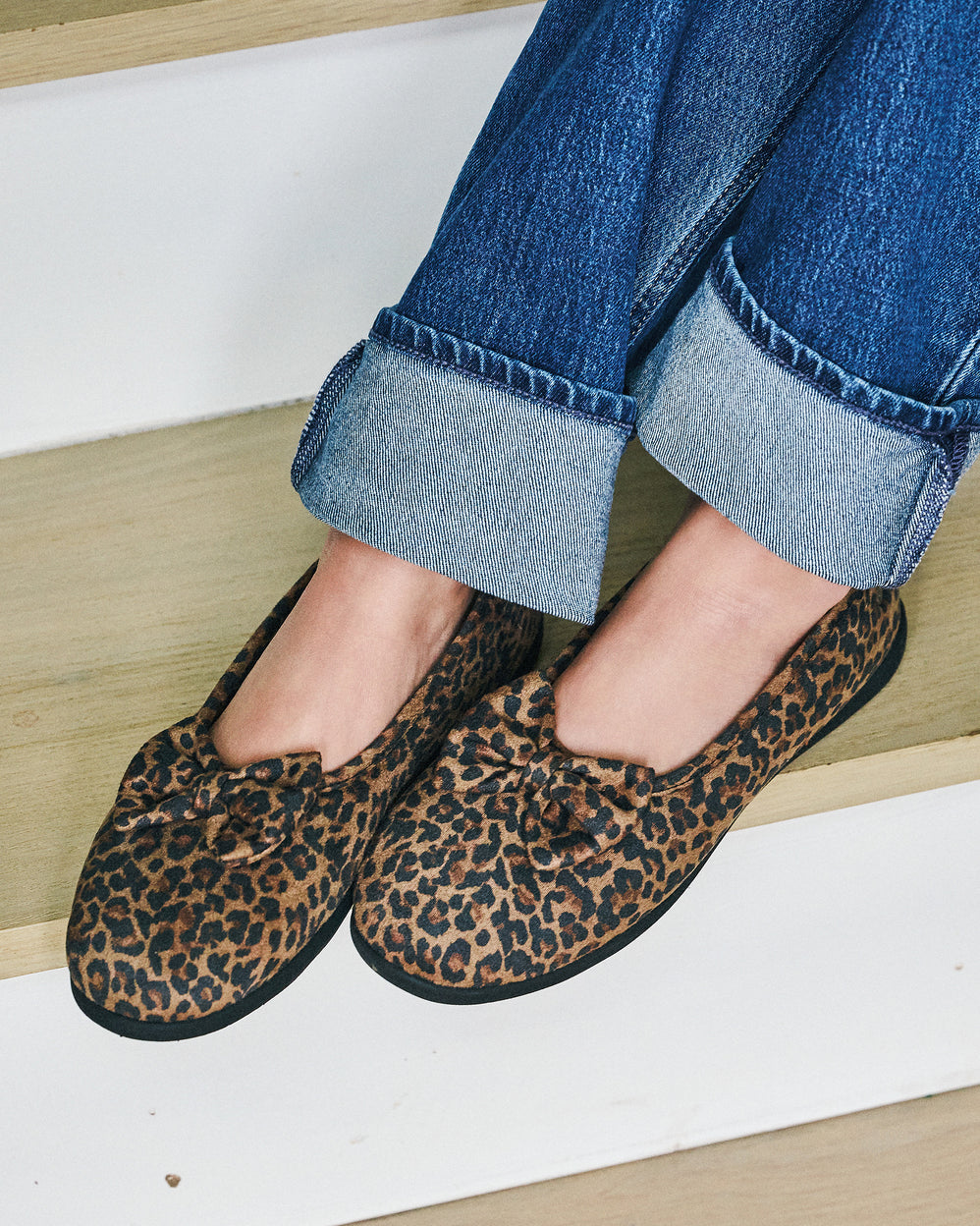 Chaussons Ballerines Femme Léopard foncé - Isotoner