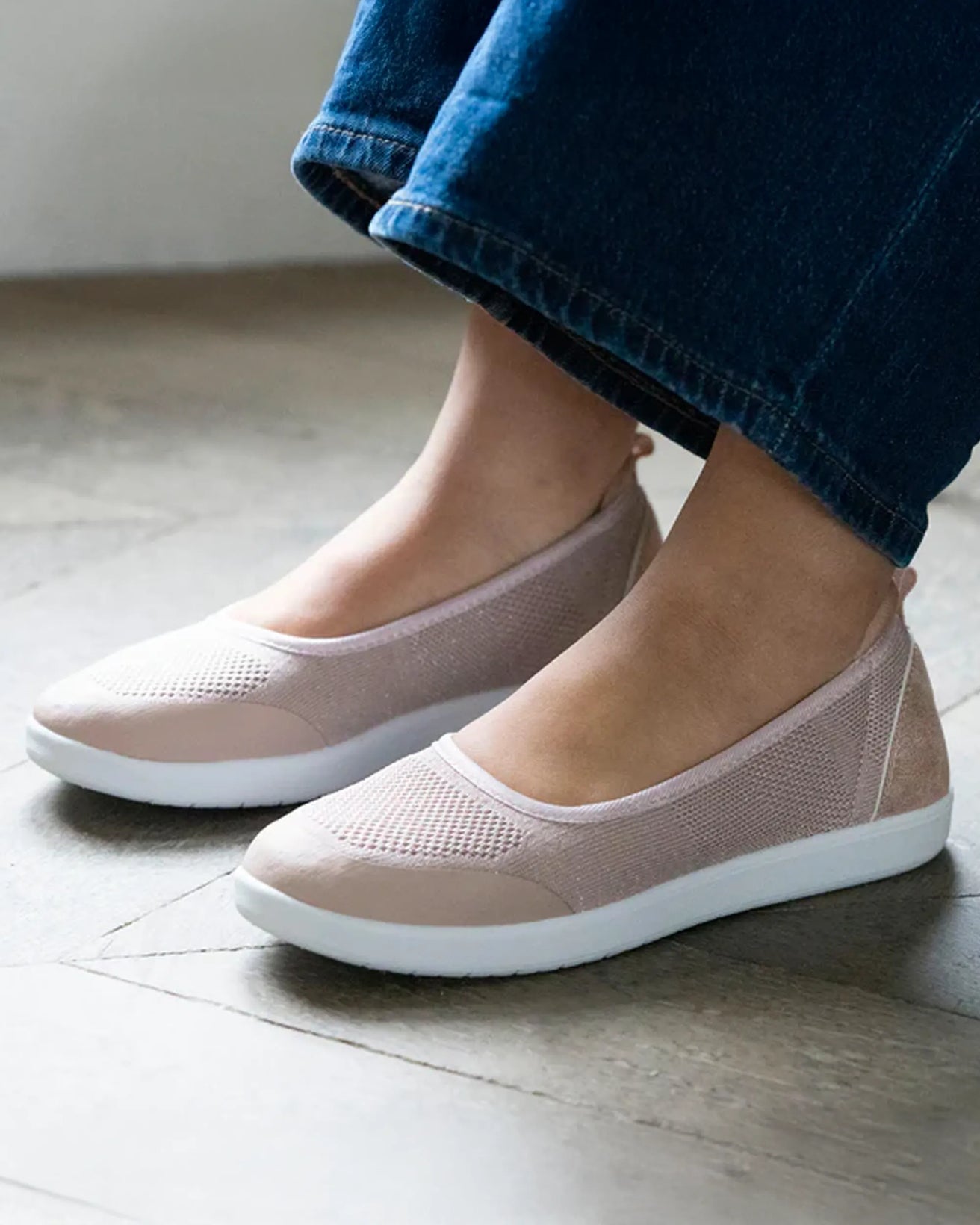 Ballerines Femme slip-on Rose poudré